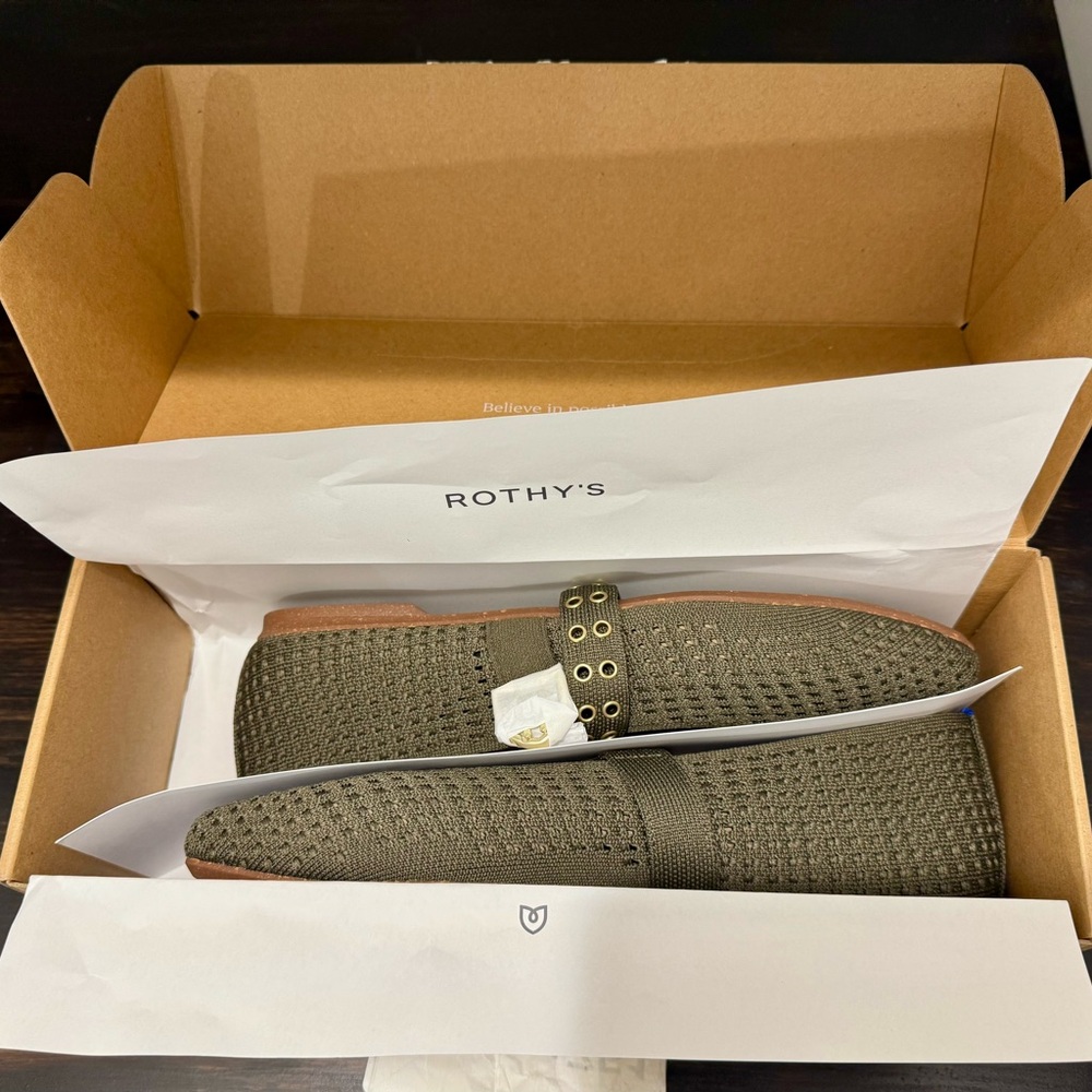 Women’s Rothy's  Max Buckle Mary Jane- Safari Mesh